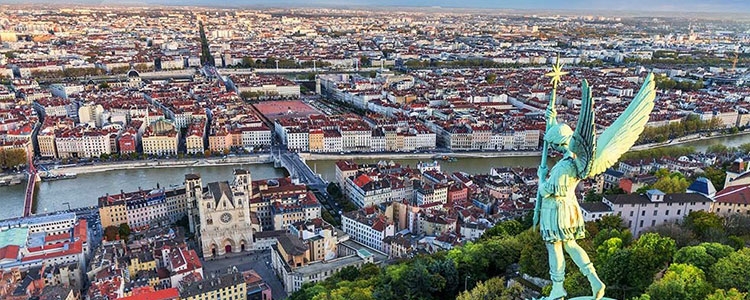 Firmenansiedlung in Lyon, Frankreich